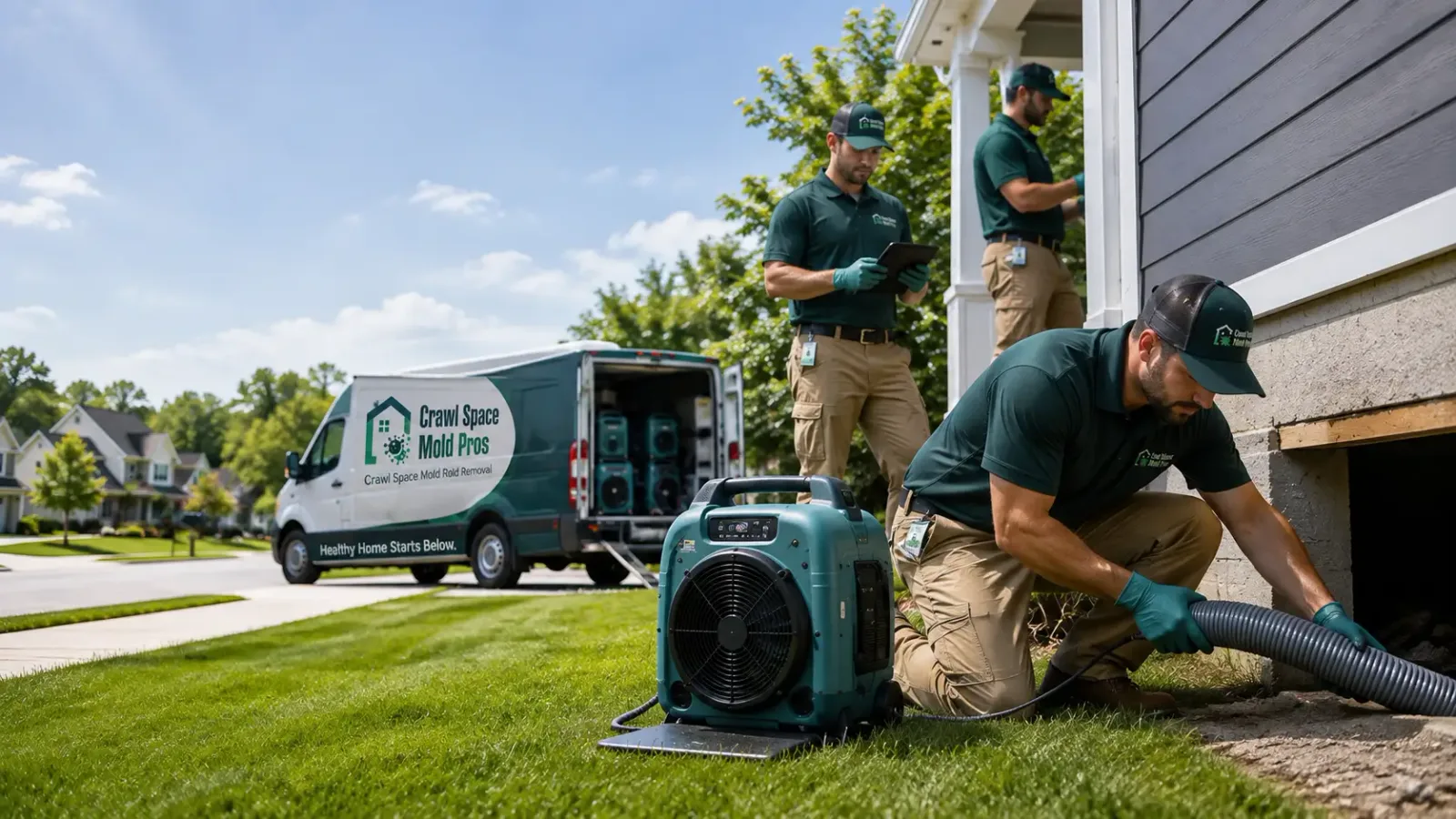Crawl Space Mold Removal in Newton, KS